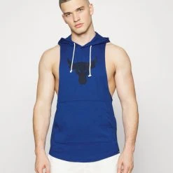 Under Armour PROJECT ROCK BULL - Top - Blue Mirage/black