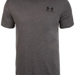 Under Armour SPORTSTYLE LC SS - T-shirt Basic - Charcoal Medium Heather