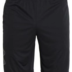 Under Armour TECH GRAPHIC - Krótkie Spodenki Sportowe - Black/graphite -Under Armour shop 01cab0a5a2b744889f81cb178b49c3b2