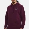 Under Armour UA ESSENTIAL - Bluza Z Kapturem - Purple Stone