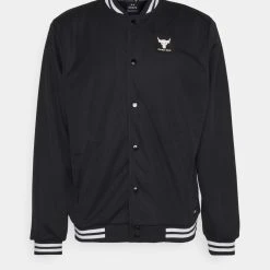 Under Armour VARSITY JACKET - Kurtka Outdoor - Black/white/white 5 Under Armour VARSITY JACKET - Kurtka Outdoor - Black/white/white -Under Armour shop 027e8d6dd9d14ab5a003c36e9ee9d0bb scaled