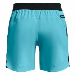 Under Armour PEAK - Krótkie Spodenki Sportowe - Blue Surf -Under Armour shop 02c2dd09e3864d0f8715ada646e3491e