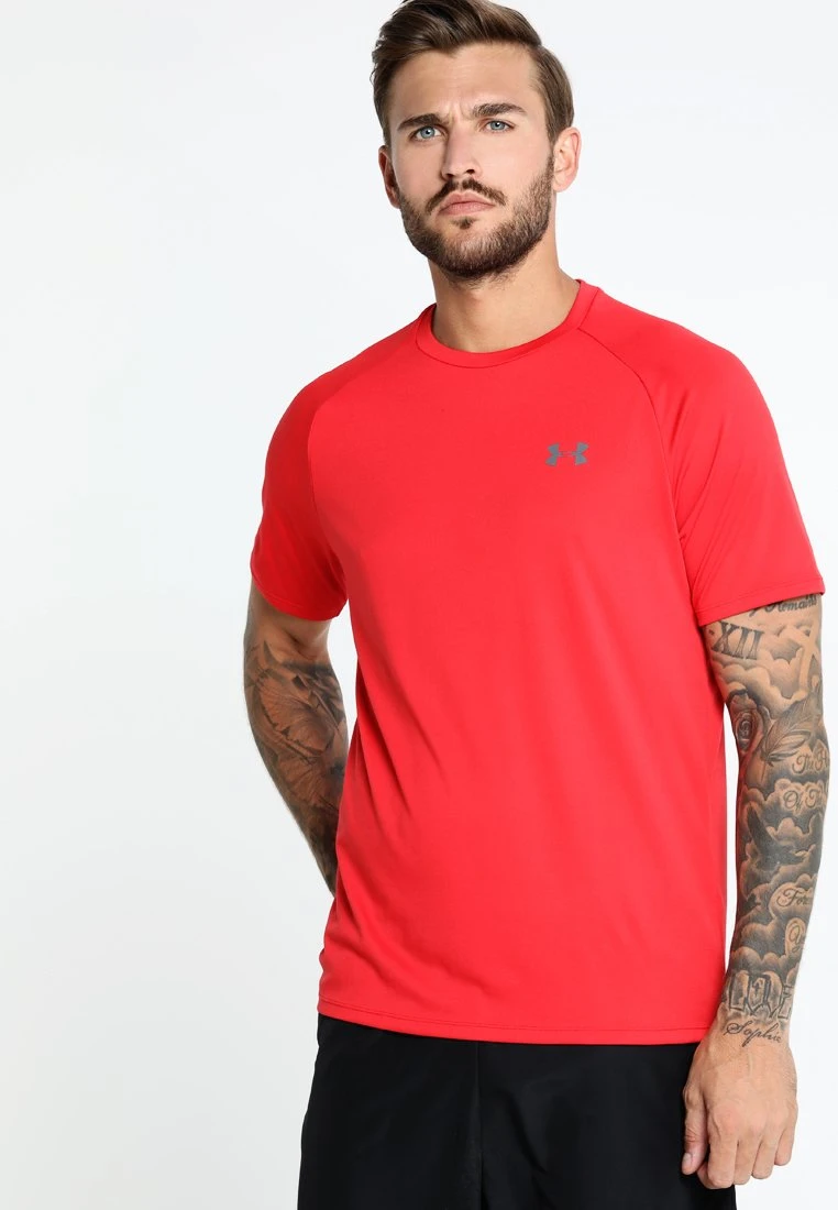 Under Armour TECH 2.0 TEE - Koszulka Sportowa - Red/graphite 1 Under Armour TECH 2.0 TEE - Koszulka Sportowa - Red/graphite