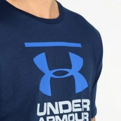 Under Armour GL FOUNDATION SS - Koszulka Sportowa - Academy/steel/royal -Under Armour shop 040e586e8ab74596b7f84ef20ed3f044