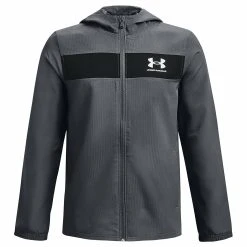 Under Armour LONG SLEEVE - Wiatrówka - Pitch Gray