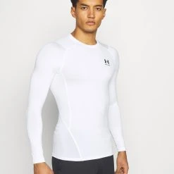 Under Armour HEATGEAR ARMOUR - Bluzka Z Długim Rękawem - White // Black