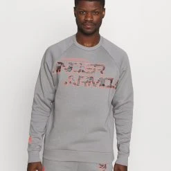 Under Armour RIVAL CAMO SCRIPT - Bluza - Grey