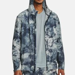 Under Armour UA ANYWHERE STORM SHINE - Kurtka Do Biegania - Harbor Blue