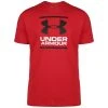 Under Armour FOUNDATION - T-shirt Z Nadrukiem - Red / White