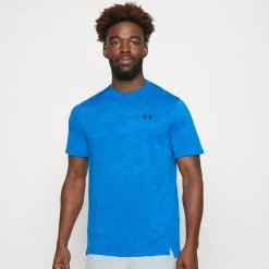 Under Armour TECH VENT JACQUARD SS - Koszulka Sportowa - Blue Mirage/black