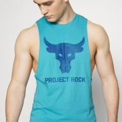 Under Armour PROJECT ROCK BRAHMA BULL TANK - Top - Glacier Blue/blue Mirage -Under Armour shop 0f08b65c288144bcbcd9213f9d503655 scaled