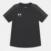 Under Armour CHALLENGER TRAINING TEE - T-shirt Z Nadrukiem - Black/white