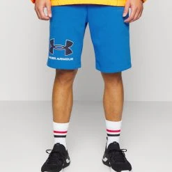 Under Armour RIVAL GRAPHIC SHORT - Krótkie Spodenki Sportowe - Victory Blue/white