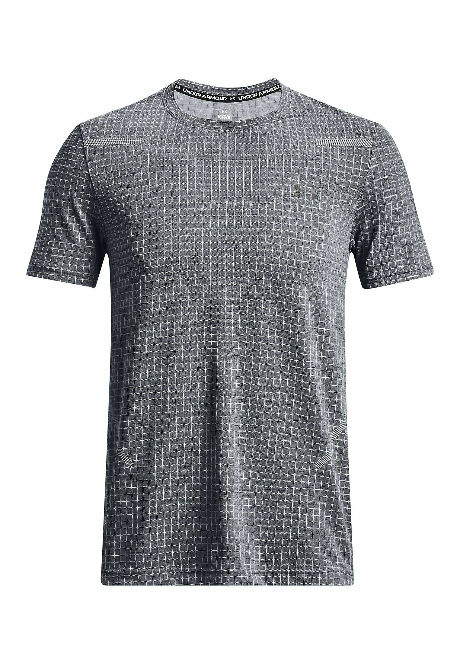 Under Armour SHORT SLEEVES UA SEAMLESS GRID SS - Koszulka Sportowa - Pitch Gray 4 Under Armour SHORT SLEEVES UA SEAMLESS GRID SS - Koszulka Sportowa - Pitch Gray - obrazek 4
