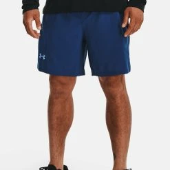 Under Armour LAUNCH - Krótkie Spodenki Sportowe - Blue Mirage