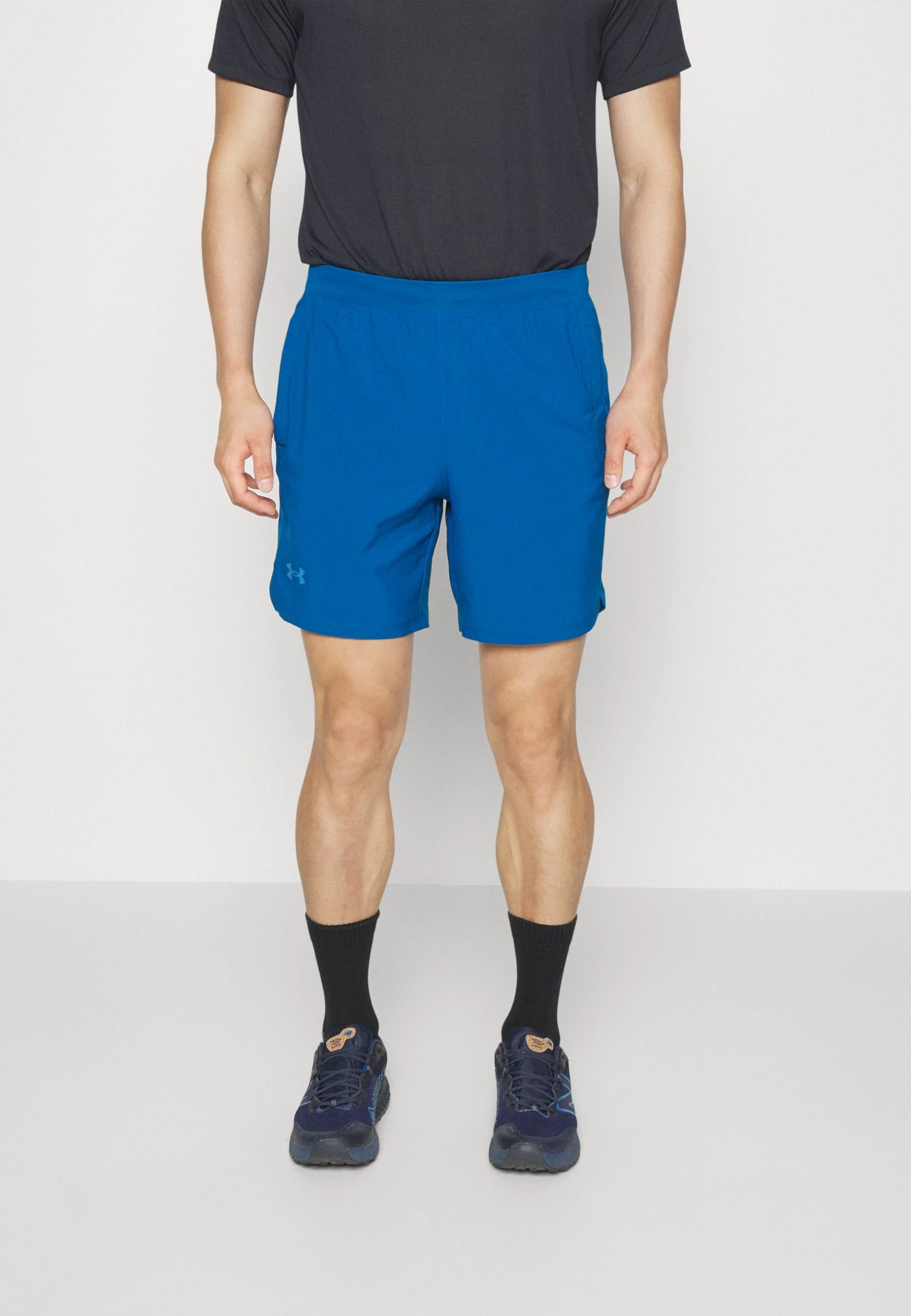 Under Armour LAUNCH 2-IN-1 SHORT - Krótkie Spodenki Sportowe - Varsity Blue/blizzard/ 1 Under Armour LAUNCH 2-IN-1 SHORT - Krótkie Spodenki Sportowe - Varsity Blue/blizzard/