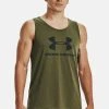Under Armour SPORTSTYLE LOGO - Top - Green Black