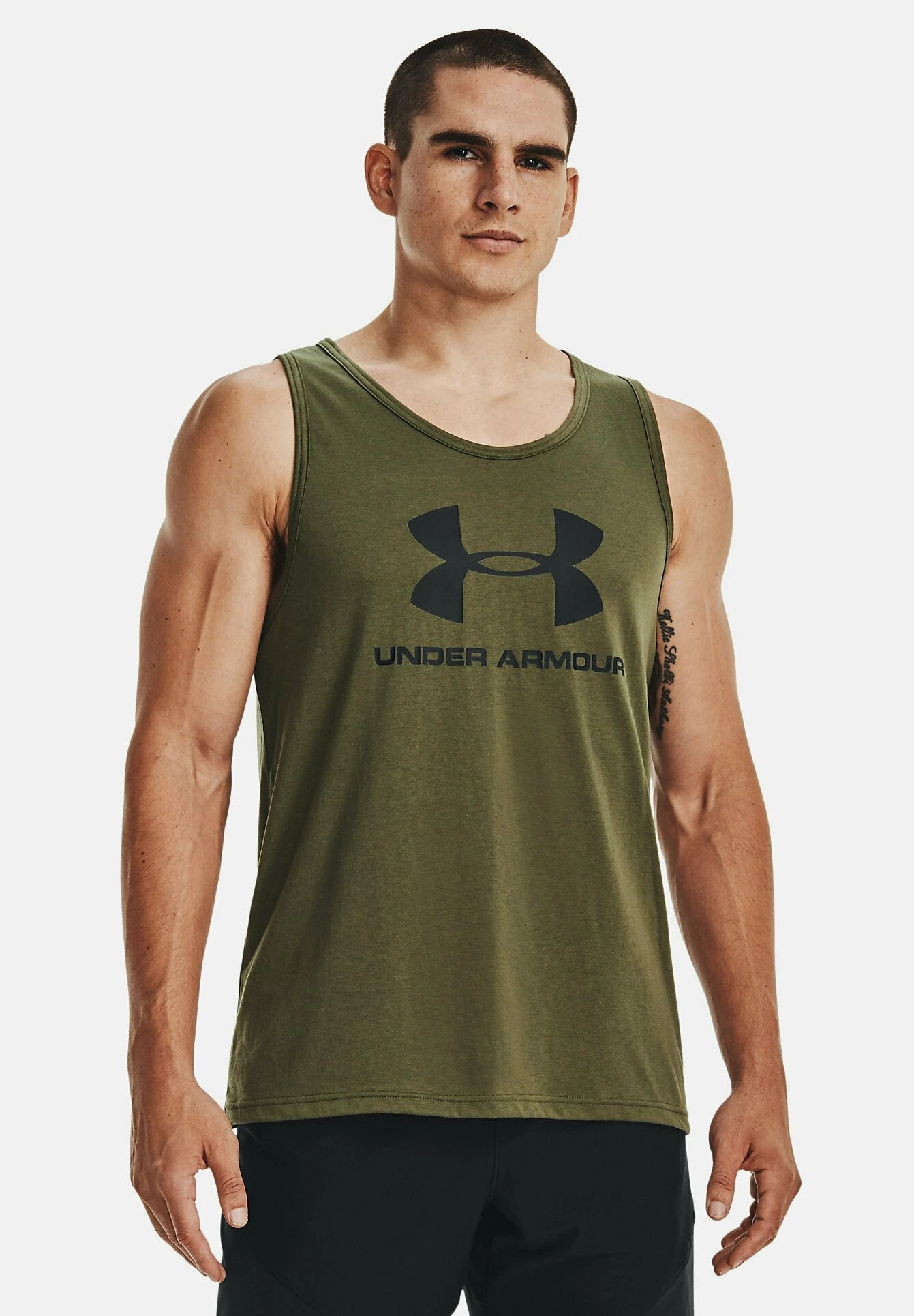 SPORTSTYLE LOGO - Top - green black Under Armour SPORTSTYLE LOGO - Top - Green Black -Under Armour shop 132460ea89c34ff2a1e8cbcf8e4f92cc