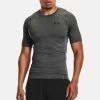 Under Armour HG COMPRESSION - Koszulka Sportowa - Carbon Heather