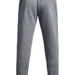 Under Armour ESSENTIAL - Spodnie Treningowe - Pitch Gray Medium Heather / / White -Under Armour shop 14bcb4c80438414eba6ccbc4e0a34123