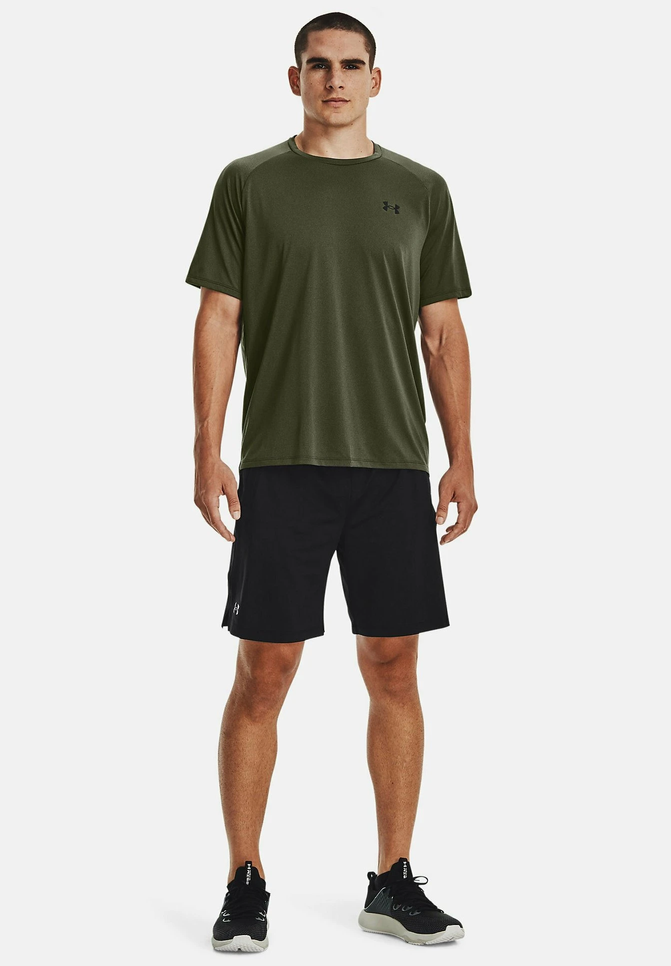 Under Armour NOVELTY TECH 2.0 TRAININGS - T-shirt Z Nadrukiem - Marine Od Green 2 Under Armour NOVELTY TECH 2.0 TRAININGS - T-shirt Z Nadrukiem - Marine Od Green - obrazek 2
