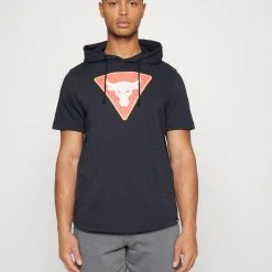 Under Armour T-shirt Z Nadrukiem - Black/ivory