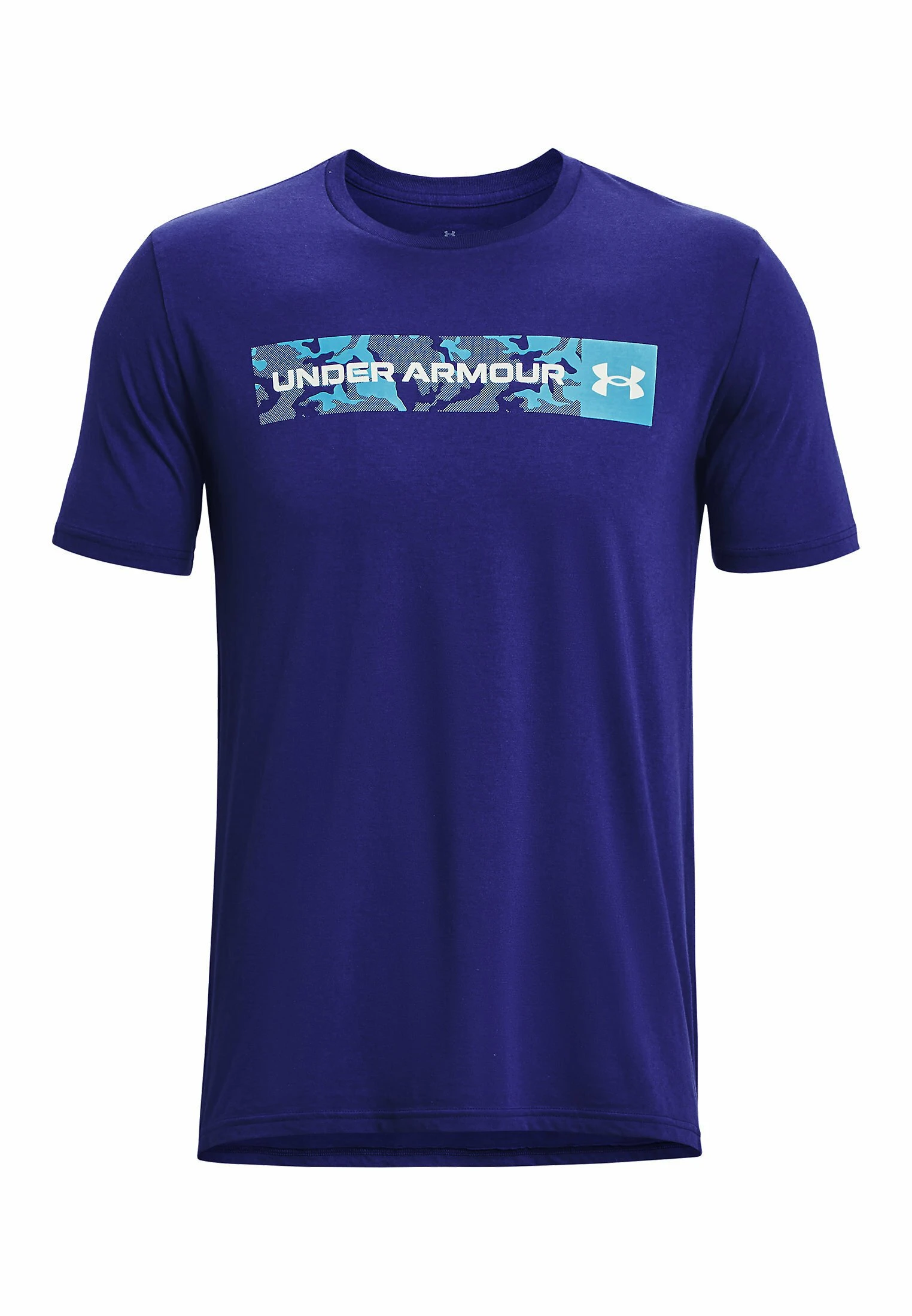Under Armour SHORT SLEEVE CAMO CHEST STRIPE - Koszulka Sportowa - Sonar Blue 4 Under Armour SHORT SLEEVE CAMO CHEST STRIPE - Koszulka Sportowa - Sonar Blue - obrazek 4
