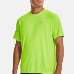 Under Armour TECH REFLECTIVE - Koszulka Sportowa - Lime Surge