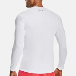 Under Armour HG FITTED LS - Bluzka Z Długim Rękawem - White -Under Armour shop 1b21c42a0bbc4949a75f7f50082393c4