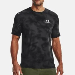 Under Armour Short Sleeves UA Rush Energy Print SS - Koszulka Sportowa - Black