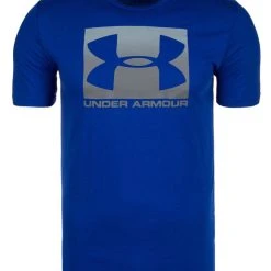 Under Armour BOXED STYLE - T-shirt Z Nadrukiem - Blue -Under Armour shop 1e2a8db77d8c44d584b9d1d3b111ccbe