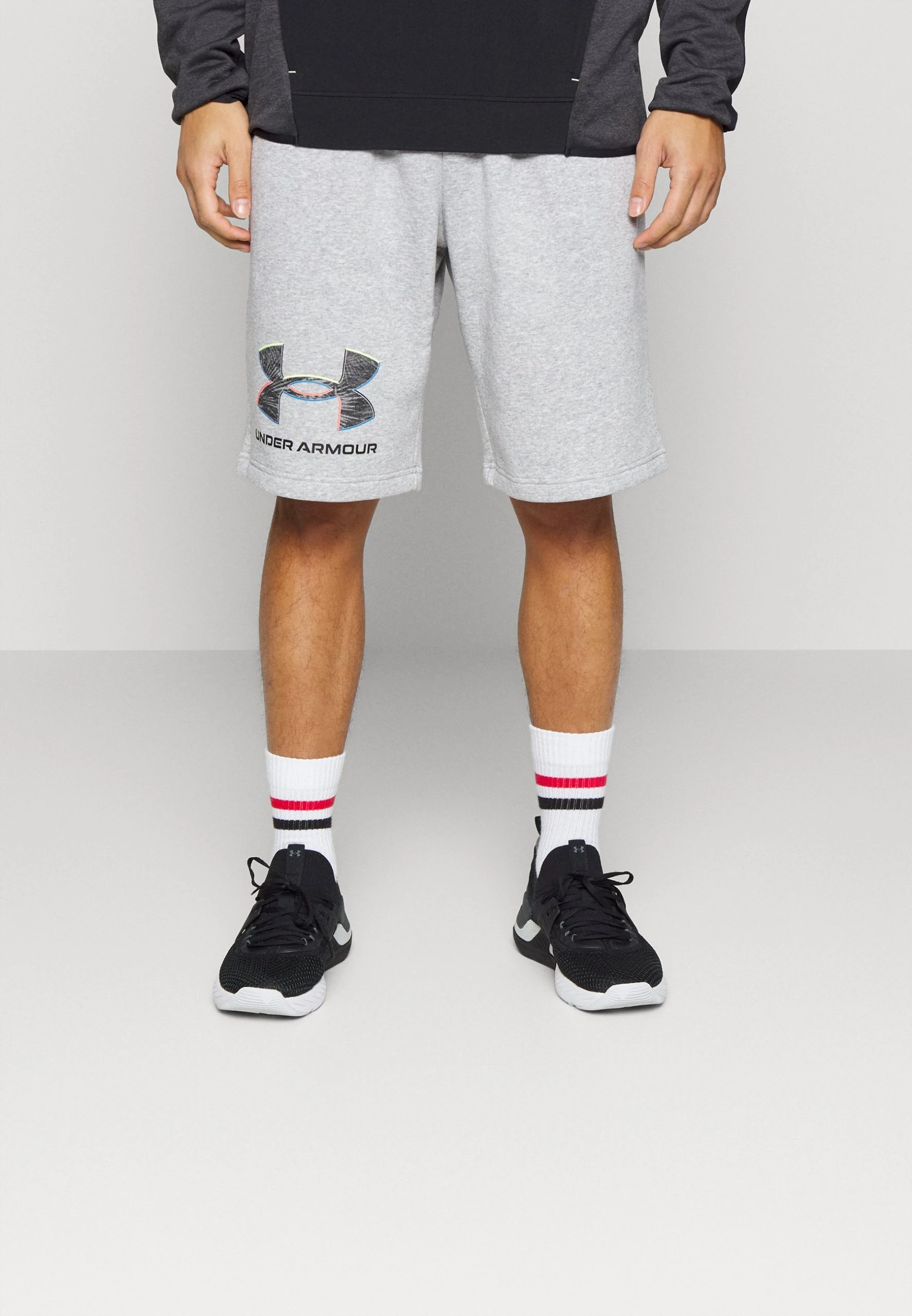 RIVAL GRAPHIC SHORT - Krótkie spodenki sportowe - mod gray light heather/black Under Armour RIVAL GRAPHIC SHORT - Krótkie Spodenki Sportowe - Mod Gray Light Heather/black -Under Armour shop 1f30415e950447bb868508aa931f7f5a scaled