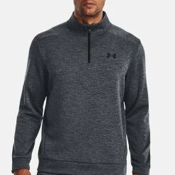 Under Armour 1/4 ZIP - Bluza - Pitch Gray