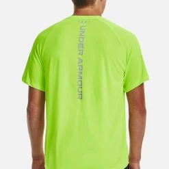 Under Armour TECH REFLECTIVE - Koszulka Sportowa - Lime Surge -Under Armour shop 20f2e675a16f48b3acef96569952abf5