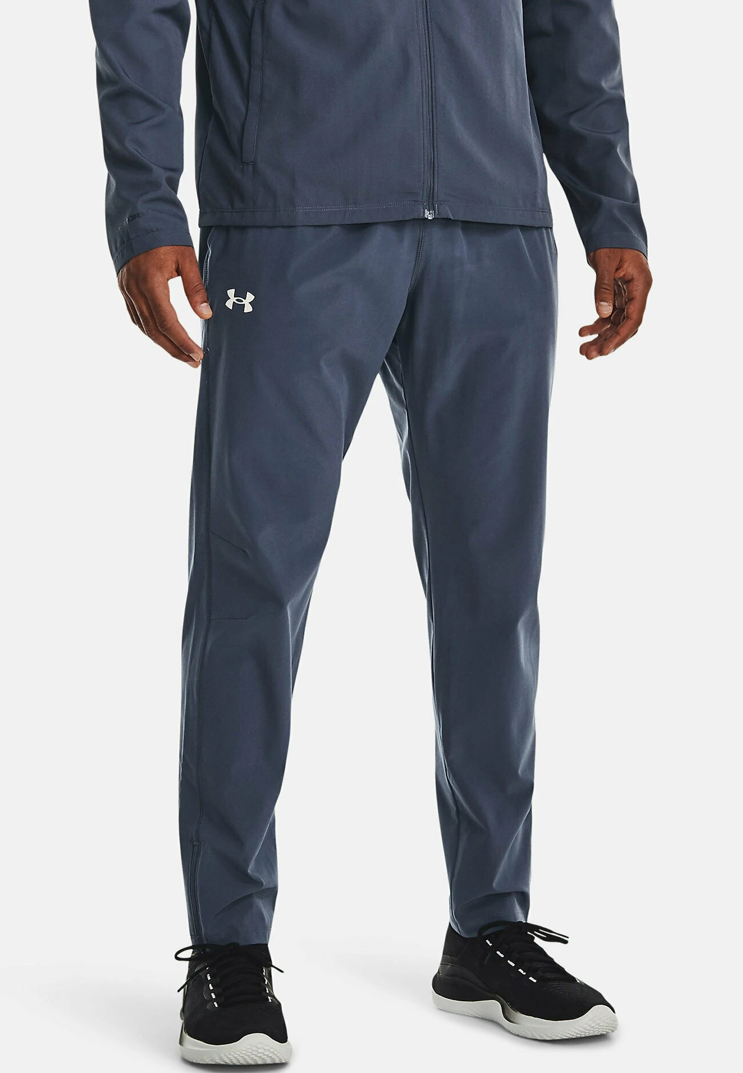 Under Armour UA STORM RUN - Spodnie Treningowe - Downpour Gray 1 Under Armour UA STORM RUN - Spodnie Treningowe - Downpour Gray