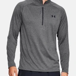 Under Armour TECH ZIP - Bluzka Z Długim Rękawem - Carbon Heather