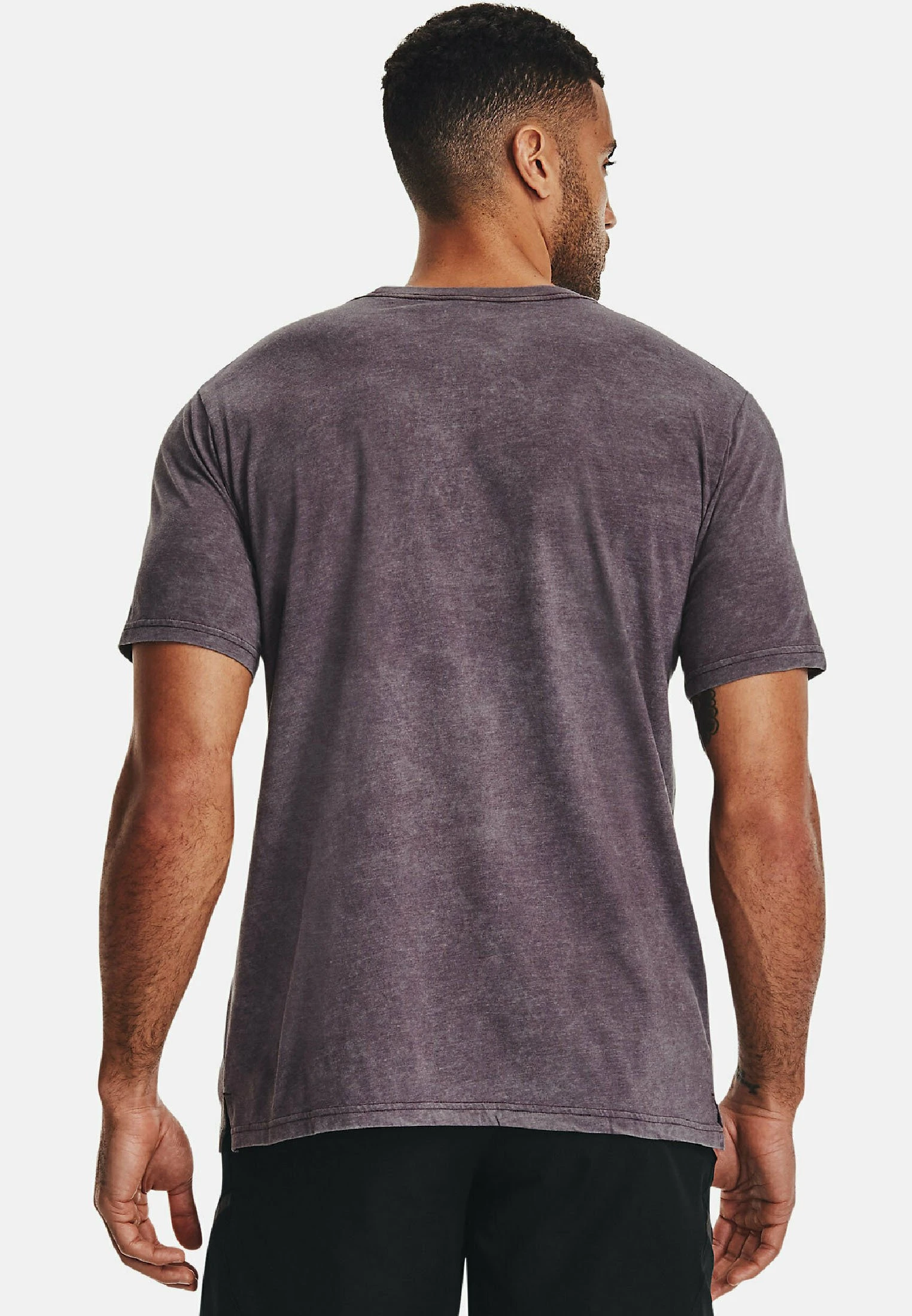 Under Armour SHORT SLEEVE GRAPH UA WASH TONAL SPORTSTYLE SS - T-shirt Z Nadrukiem - Purple Stone Medium Heather 3 Under Armour SHORT SLEEVE GRAPH UA WASH TONAL SPORTSTYLE SS - T-shirt Z Nadrukiem - Purple Stone Medium Heather - obrazek 3