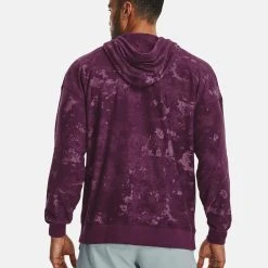 Under Armour JOURNEY - Bluza Z Kapturem - Purple Stone