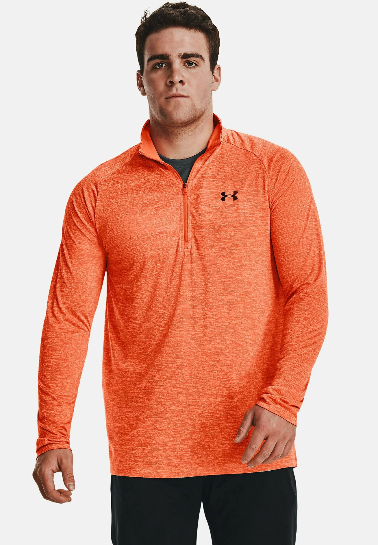 TECH ZIP - Bluzka z długim rękawem - orange blast Under Armour TECH ZIP - Bluzka Z Długim Rękawem - Orange Blast -Under Armour shop 23a9615cf13f4eef88a747bcd17dace6