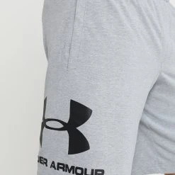 Under Armour Krótkie Spodenki Sportowe - Steel Light Heather/black -Under Armour shop 24f484f5535e4885ad5e80fa3eece786