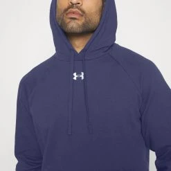 Under Armour RIVAL HOODIE - Bluza Z Kapturem - Midnight Navy/white -Under Armour shop 256139f4d61d446ca2187c320725e634 scaled