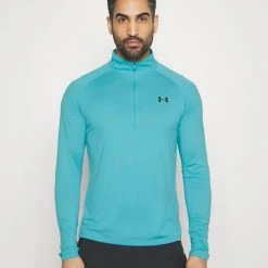 Under Armour TECH ZIP - Bluzka Z Długim Rękawem - Glacier Blue/black