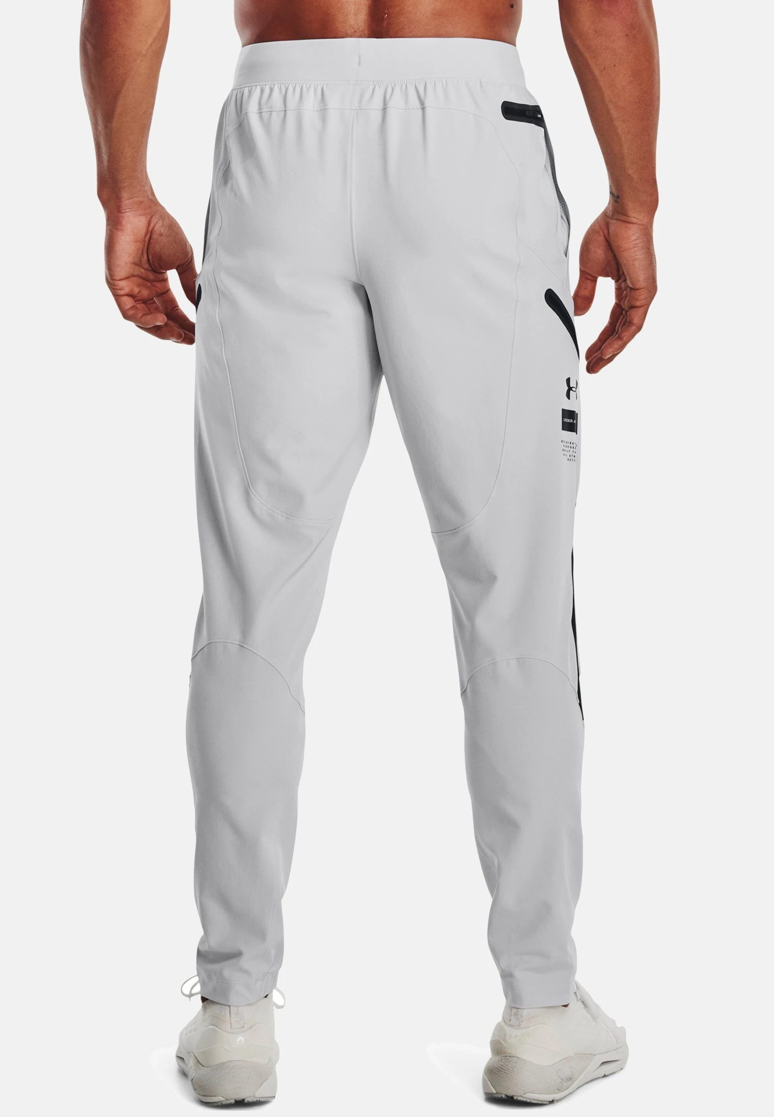 Under Armour UNSTOPPABLE PANTS - Spodnie Treningowe - Halo Gray / / Black 3 Under Armour UNSTOPPABLE PANTS - Spodnie Treningowe - Halo Gray / / Black - obrazek 3