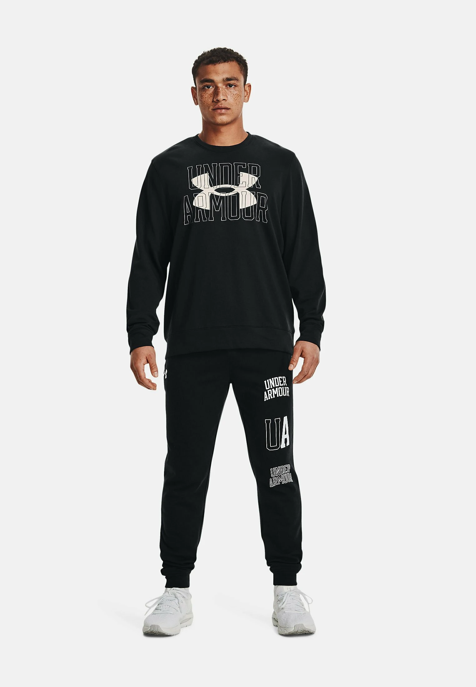 Under Armour RIVAL TERRY - Bluza - Black 2 Under Armour RIVAL TERRY - Bluza - Black - obrazek 2