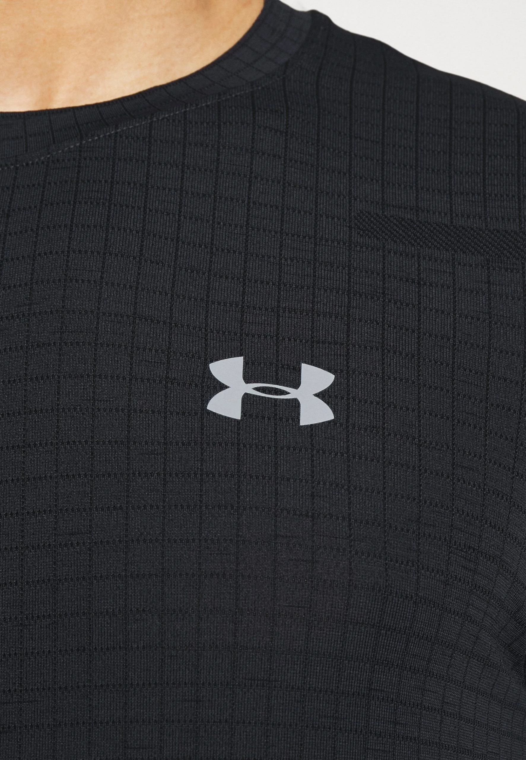 Under Armour SEAMLESS GRID - Koszulka Sportowa - Black/mod Gray 6 Under Armour SEAMLESS GRID - Koszulka Sportowa - Black/mod Gray - obrazek 6