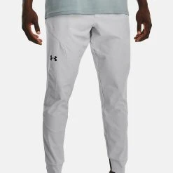 Under Armour UNSTOPPABLE - Spodnie Treningowe - Halo Gray