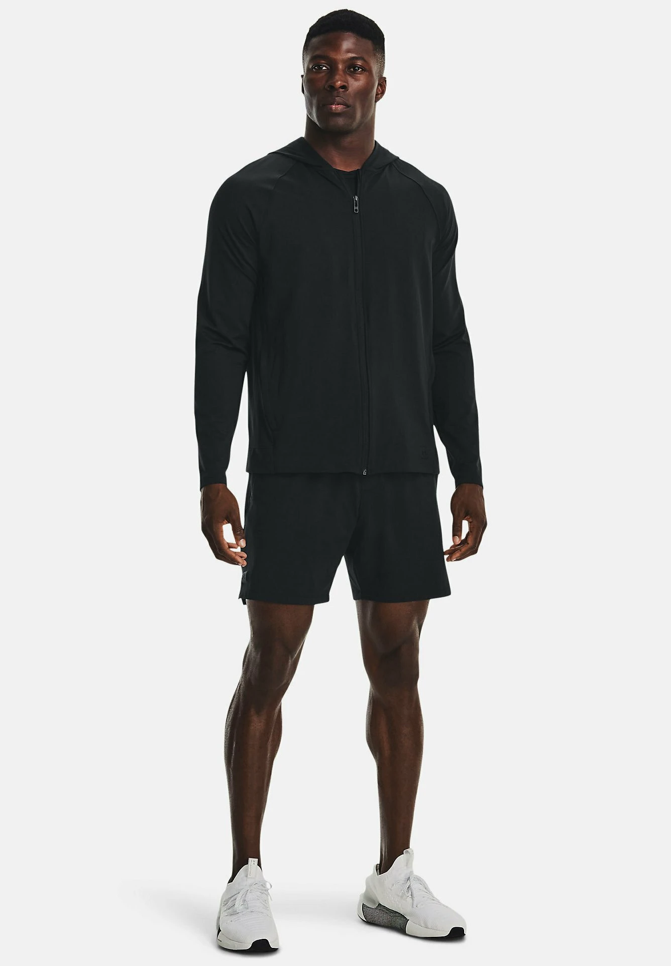 LONG-SLEEVES MERIDIAN - Bluza rozpinana - black Under Armour LONG-SLEEVES MERIDIAN - Bluza Rozpinana - Black -Under Armour shop 2bb05c13828546e2addde2a7c3f311f0