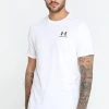Under Armour SPORTSTYLE LC SS - T-shirt Basic - White/black