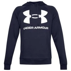 Under Armour BIG LOGO - Bluza Z Kapturem - Navy