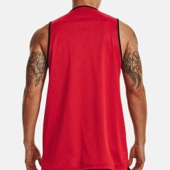 Under Armour SLEEVELESS BASELINE REVERSIBLE - Koszulki NBA - Red -Under Armour shop 2dfcd3c50b59456586be8cce8f98fa22